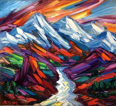 Original Abstract Landscape Paintings by Greg Dye