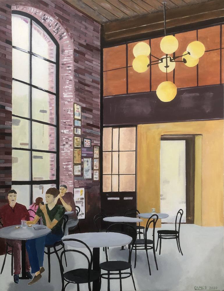 Coffee Shop Painting By Cames Paintings Saatchi Art   6760154 HSC00001 7 