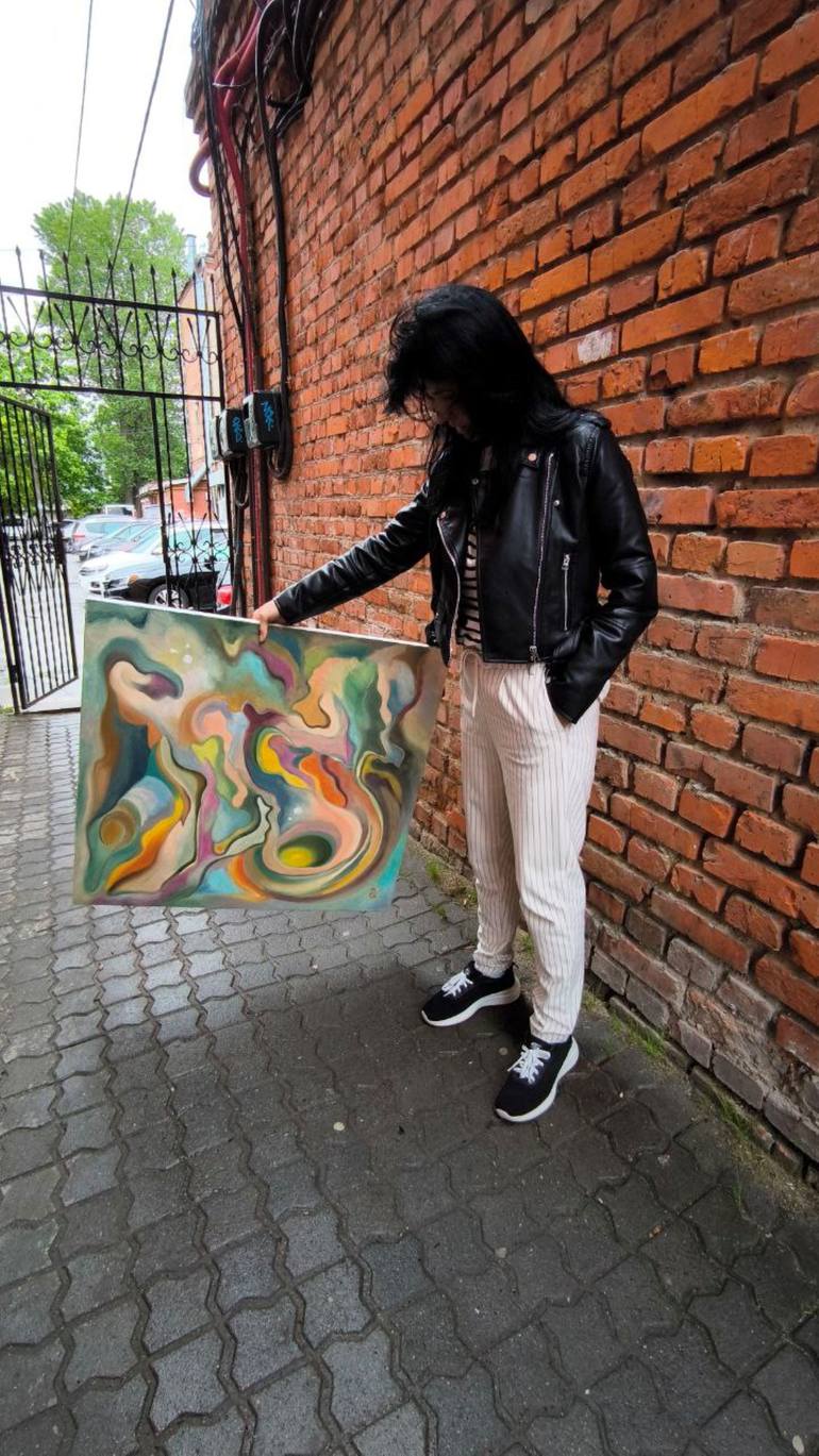 Original Symbolism Abstract Painting by Svitlana Melnychuk