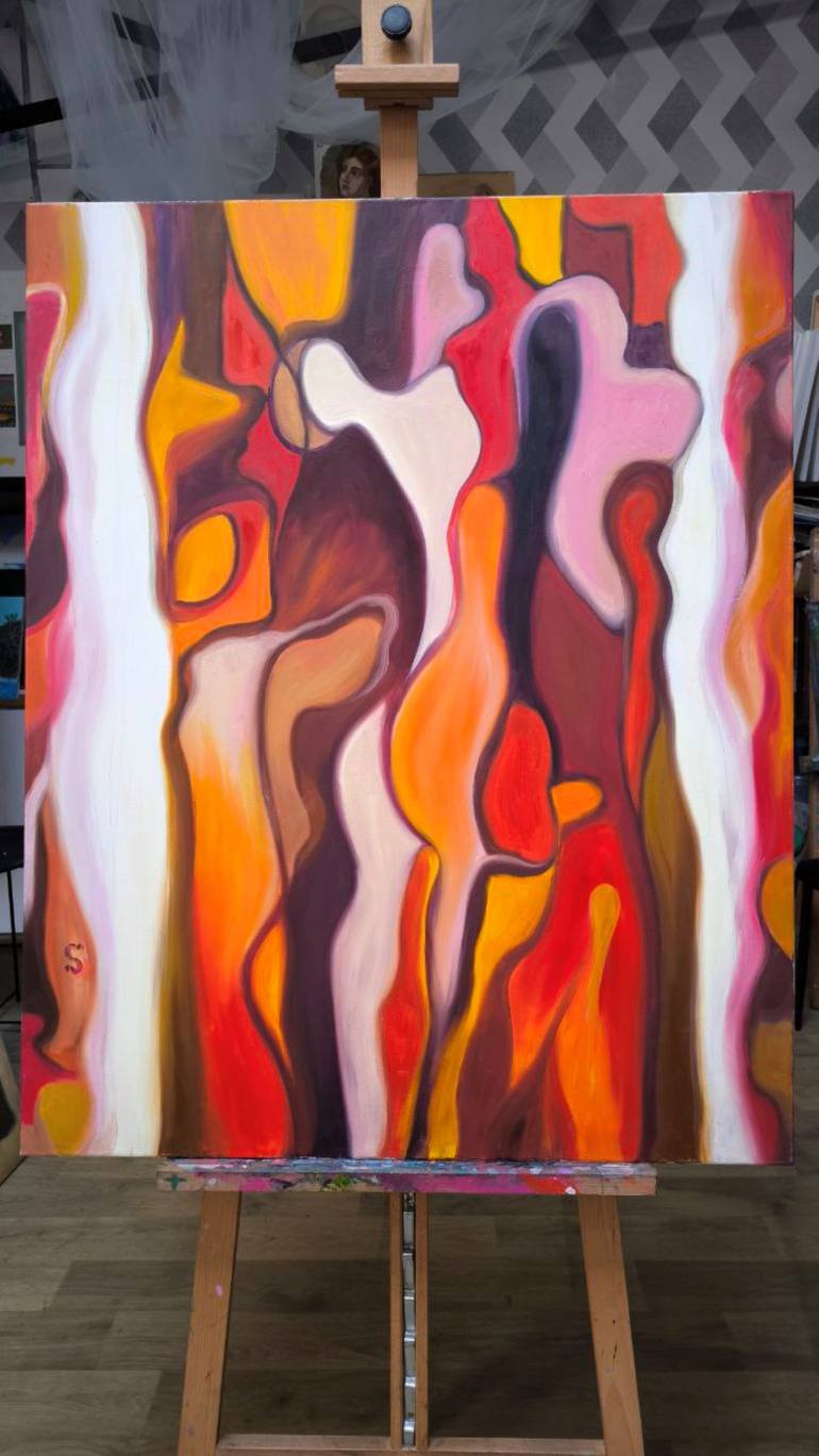 Original Symbolism Abstract Painting by Svitlana Melnychuk