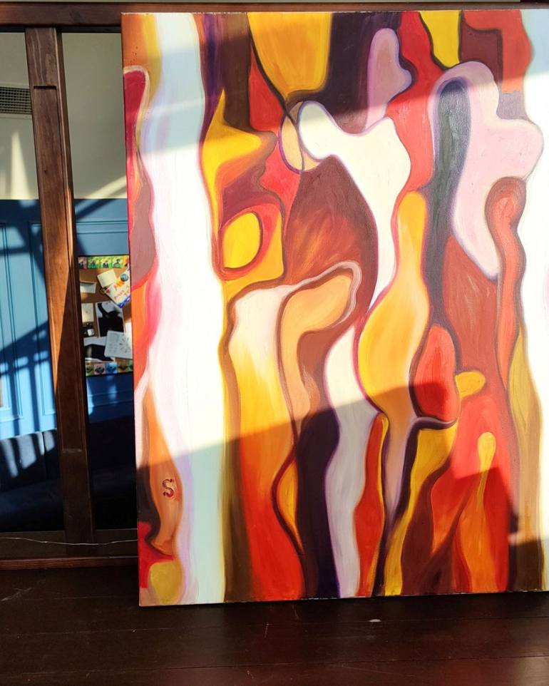 Original Symbolism Abstract Painting by Svitlana Melnychuk