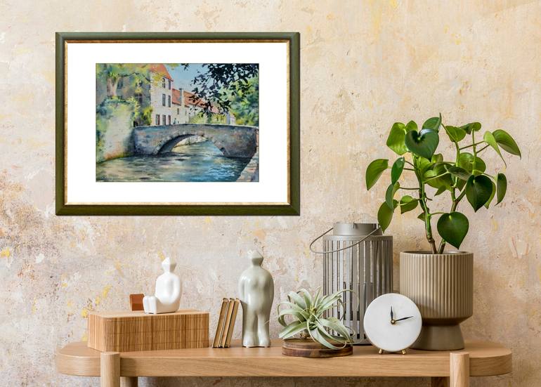 Original Impressionism Architecture Painting by Olga Krasyukova