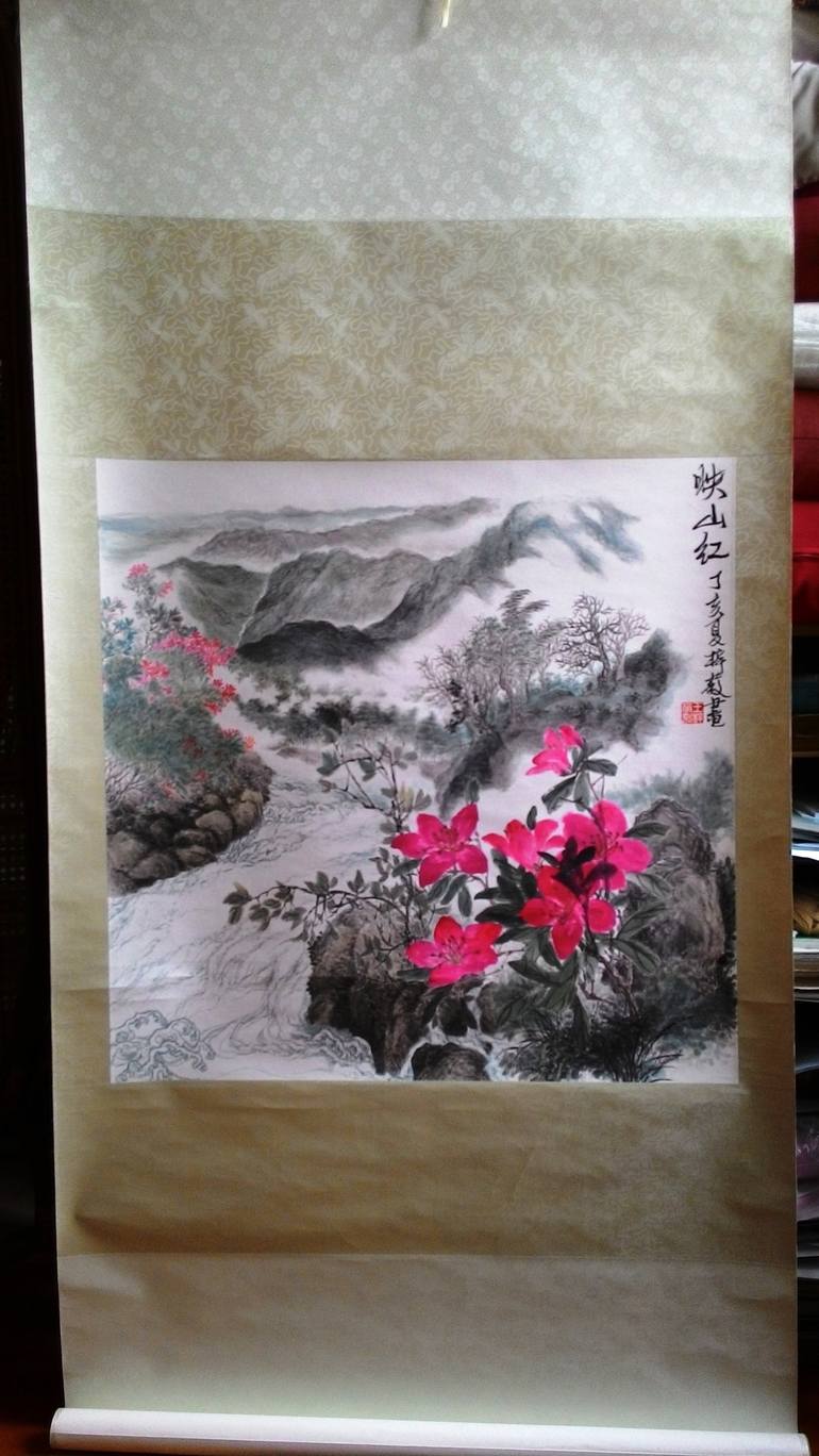 Original Floral Painting by Wong Tszmei