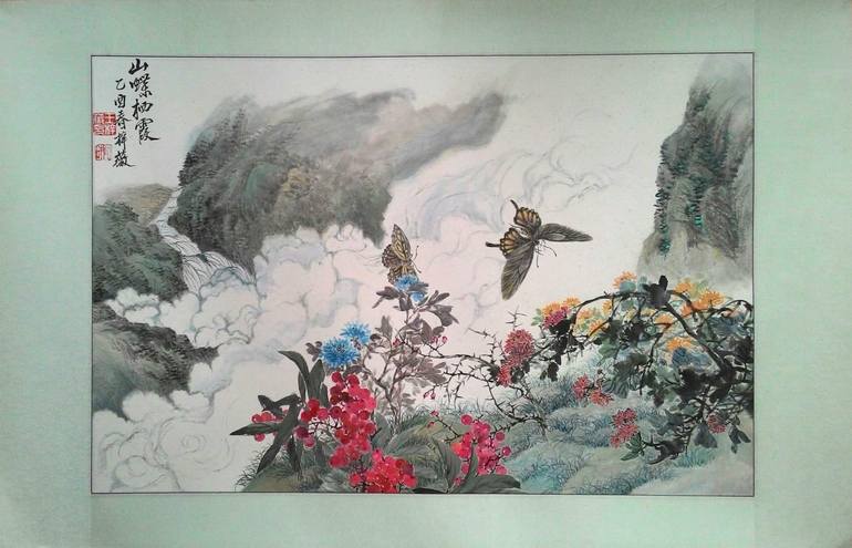 Original Expressionism Landscape Painting by Wong Tszmei
