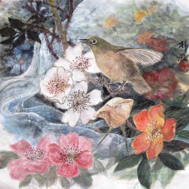 Print of Realism Garden Paintings by Wong Tszmei