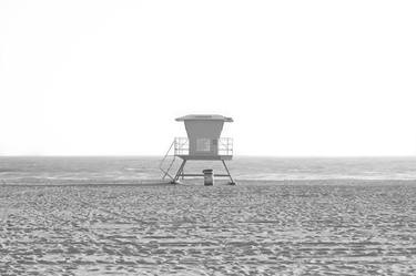 Black and White Lifeguard Stand Print - Limited Edition of 10 thumb