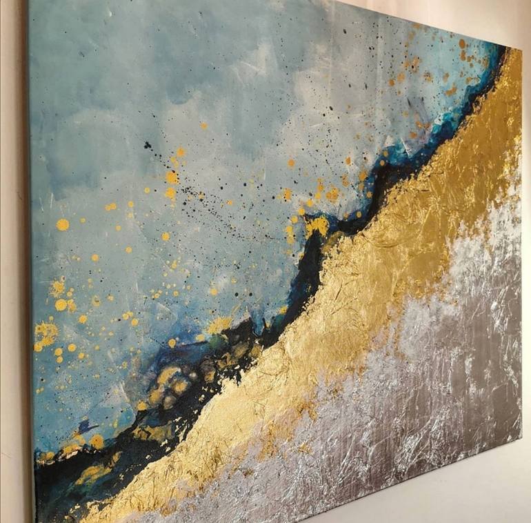 Original Abstract Expressionism Abstract Painting by Dina Alzaatreh