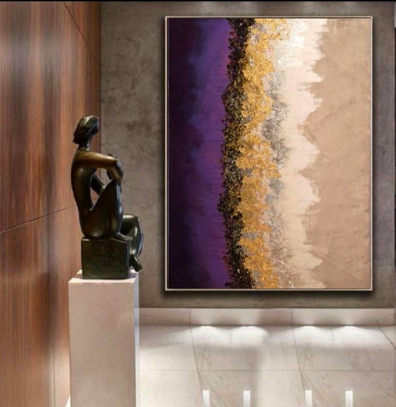 Original Abstract Expressionism Abstract Painting by Dina Alzaatreh