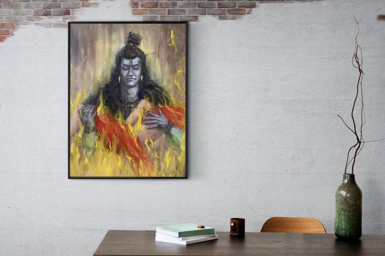 Original Impressionism People Painting by Lalit Kapoor