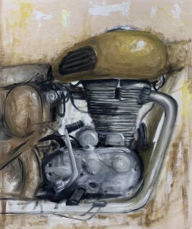 Print of Impressionism Motorcycle Paintings by Lalit Kapoor