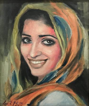 Original Impressionism Portrait Paintings by Lalit Kapoor