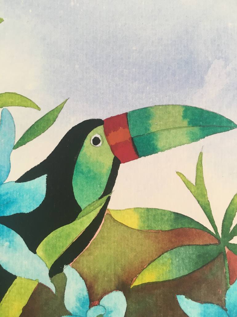 Original Illustration Botanic Painting by Mjose Brignardelli