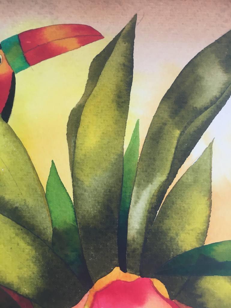 Original Illustration Botanic Painting by Mjose Brignardelli