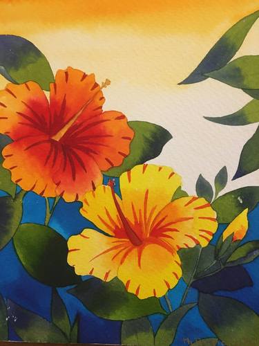 Original Botanic Painting by Mjose Brignardelli