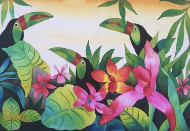 Original Illustration Botanic Paintings by Mjose Brignardelli