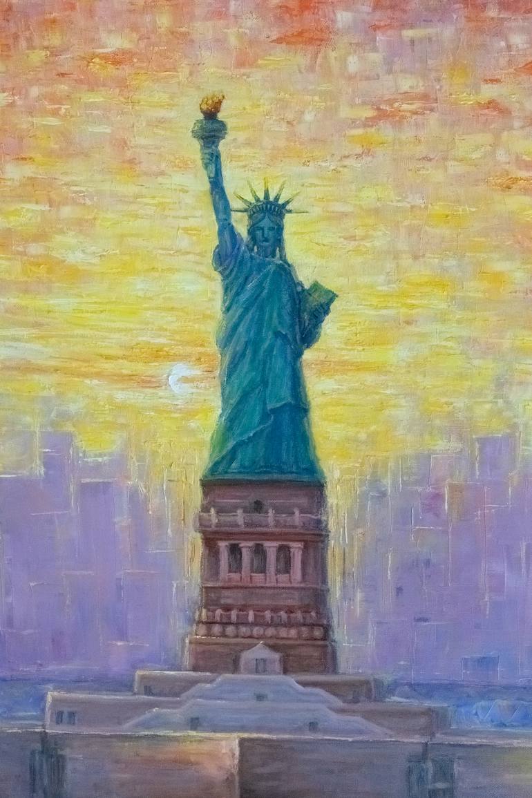 Original Impressionism Architecture Painting by Galina Vasiljeva