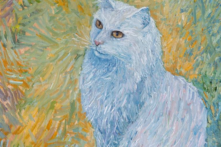 Original Impressionism Animal Painting by Galina Vasiljeva