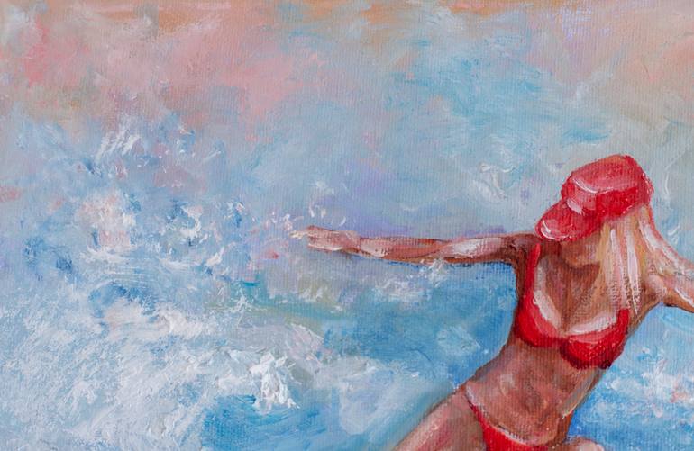 Original Figurative Sports Painting by Galina Vasiljeva