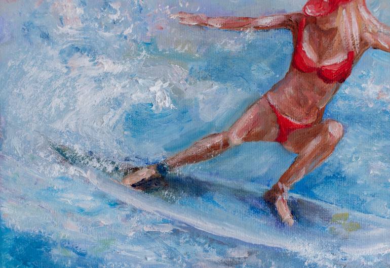 Original Figurative Sports Painting by Galina Vasiljeva