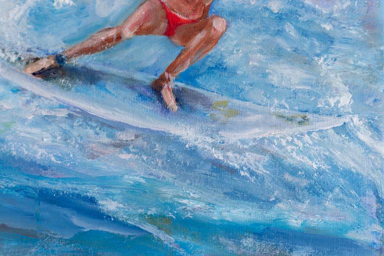 Original Figurative Sports Painting by Galina Vasiljeva