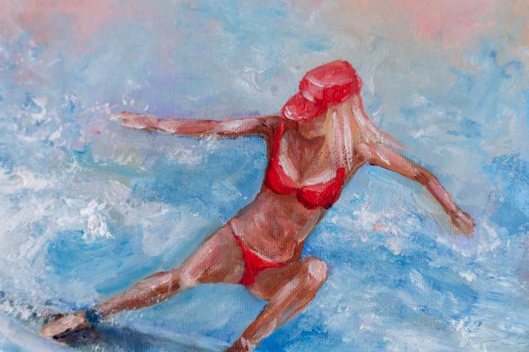 Original Figurative Sports Painting by Galina Vasiljeva