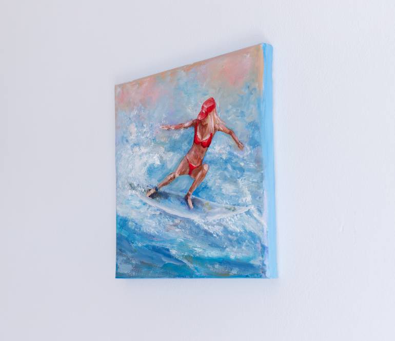 Original Figurative Sports Painting by Galina Vasiljeva