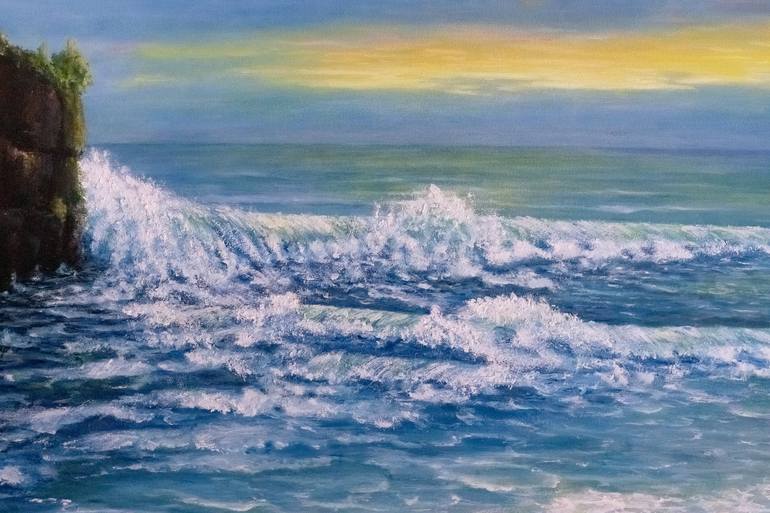 Original Impressionism Seascape Painting by Galina Vasiljeva