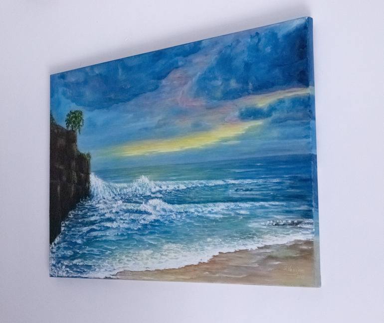 Original Impressionism Seascape Painting by Galina Vasiljeva