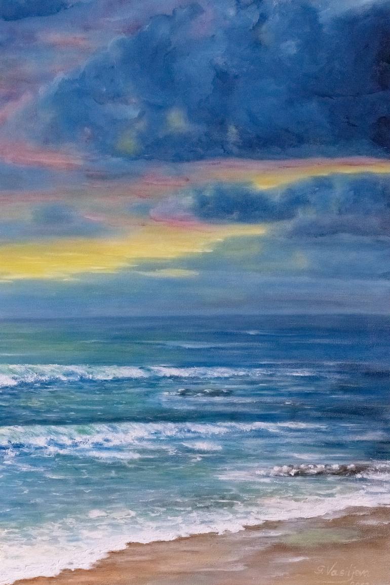 Original Impressionism Seascape Painting by Galina Vasiljeva