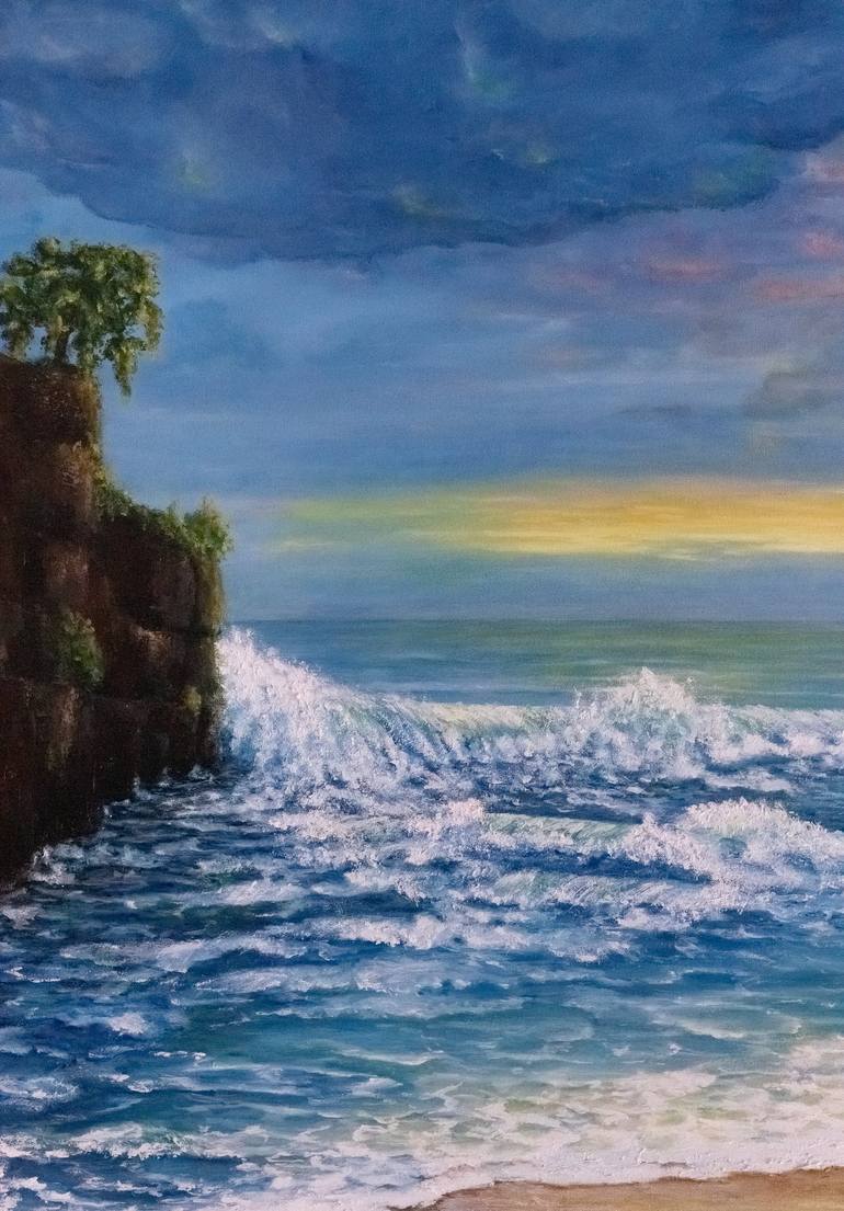 Original Impressionism Seascape Painting by Galina Vasiljeva