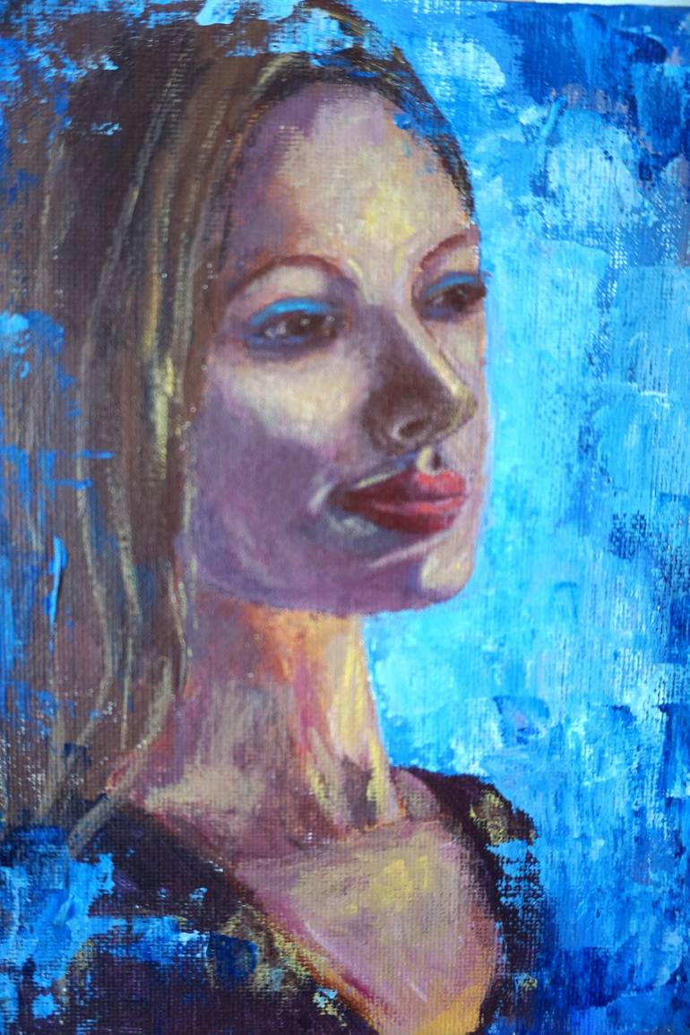 Original Contemporary Women Painting by Galina Vasiljeva