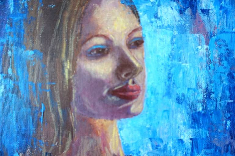 Original Contemporary Women Painting by Galina Vasiljeva