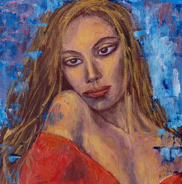 Original Abstract Expressionism Women Paintings by Galina Vasiljeva