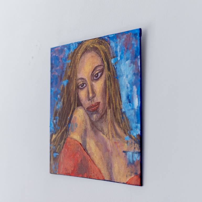 Original Abstract Expressionism Women Painting by Galina Vasiljeva