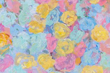 Original Abstract Expressionism Floral Paintings by Galina Vasiljeva