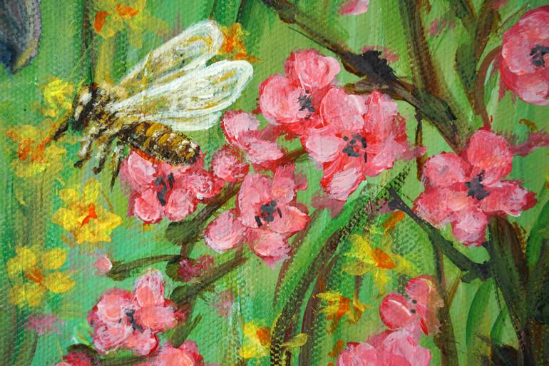 Original Impressionism Animal Painting by Galina Vasiljeva