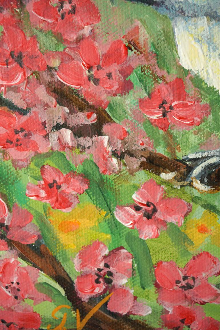 Original Impressionism Animal Painting by Galina Vasiljeva