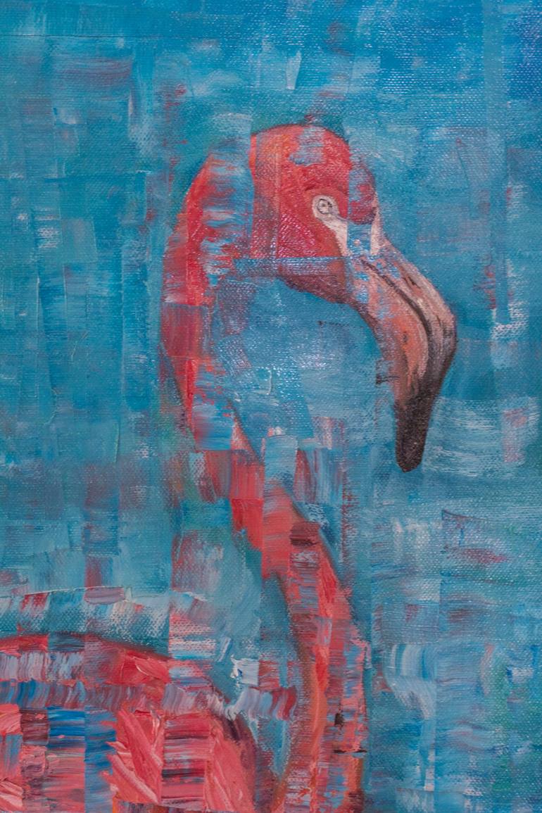 Original Abstract Expressionism Animal Painting by Galina Vasiljeva