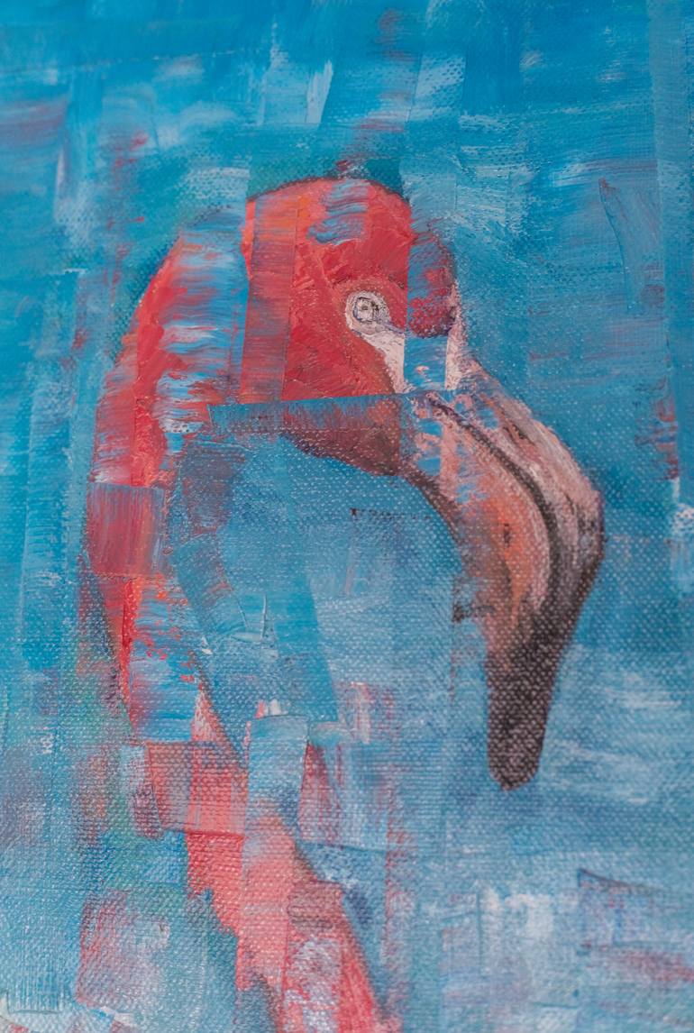 Original Abstract Expressionism Animal Painting by Galina Vasiljeva