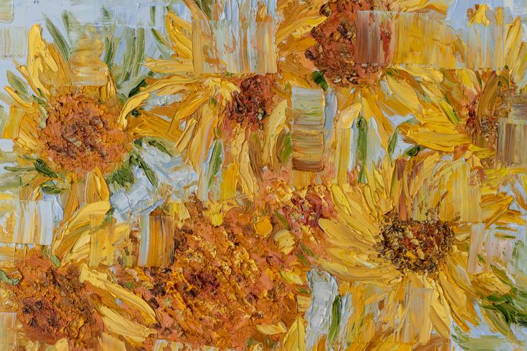 Original Expressionism Floral Painting by Galina Vasiljeva