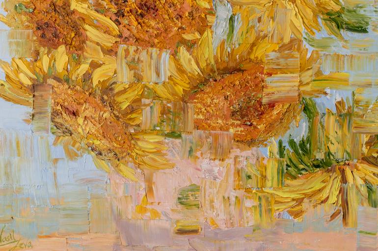 Original Expressionism Floral Painting by Galina Vasiljeva