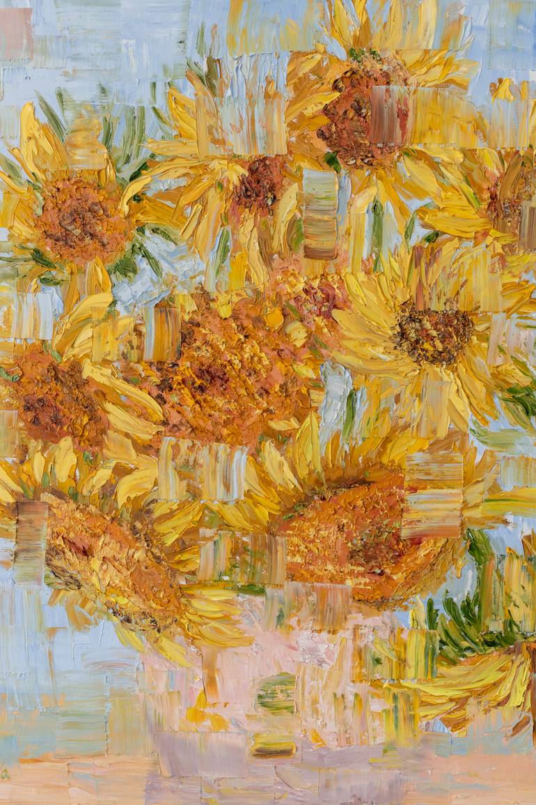 Original Expressionism Floral Painting by Galina Vasiljeva