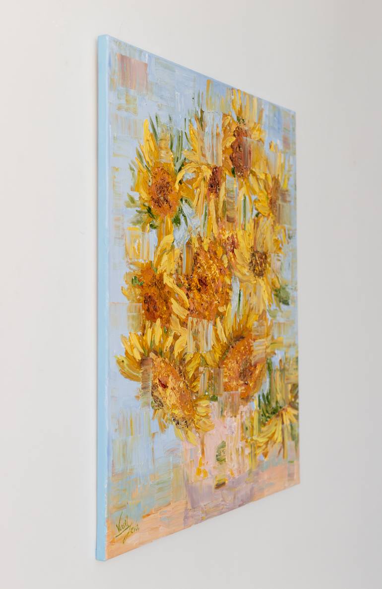 Original Expressionism Floral Painting by Galina Vasiljeva