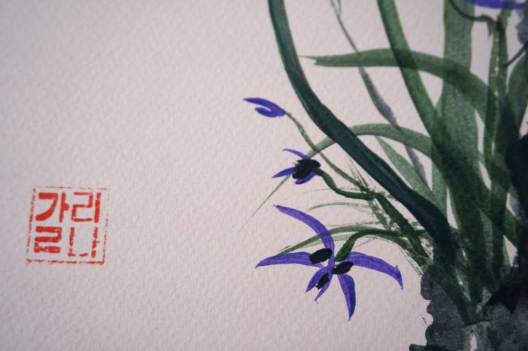 Original Contemporary Floral Painting by Galina Vasiljeva