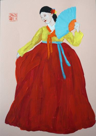 Original Contemporary Women Painting by Galina Vasiljeva
