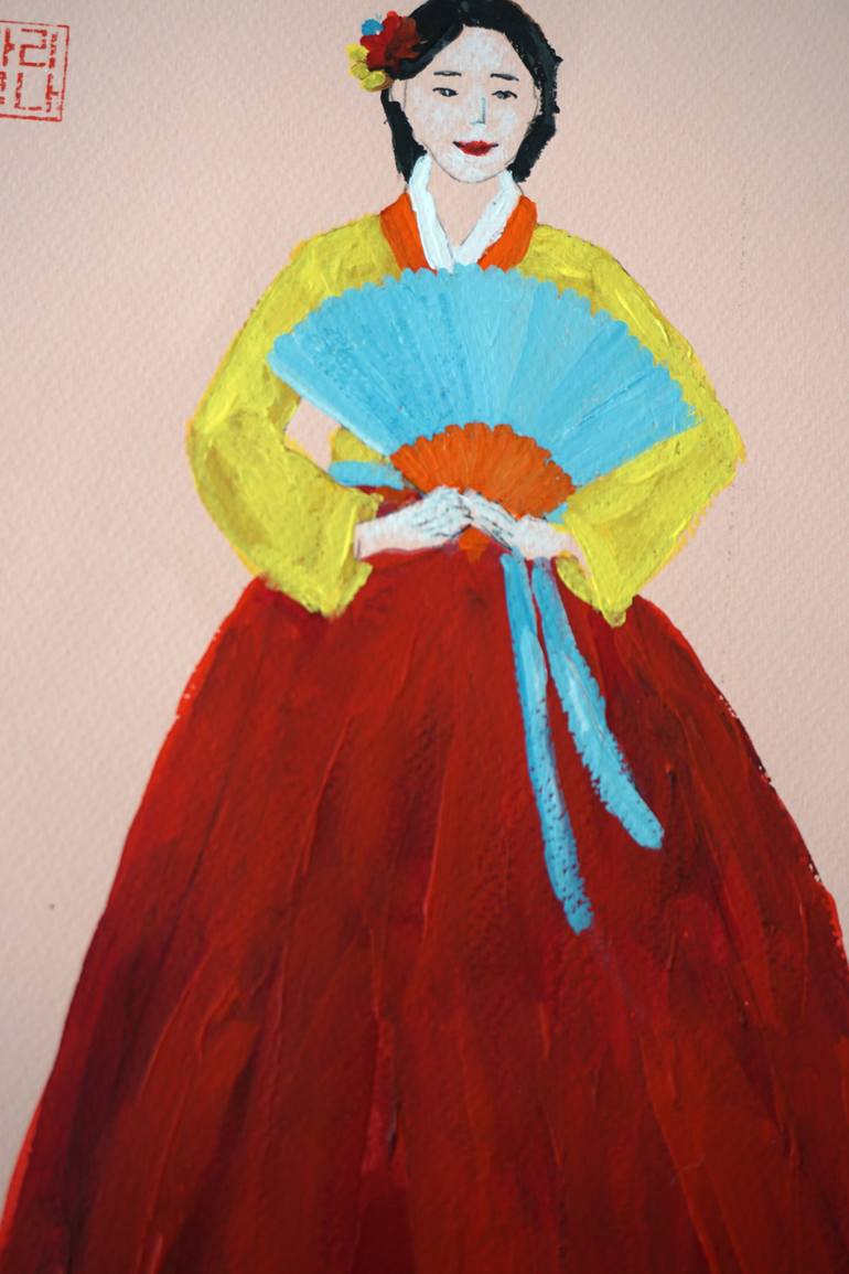 Original Contemporary Fashion Painting by Galina Vasiljeva