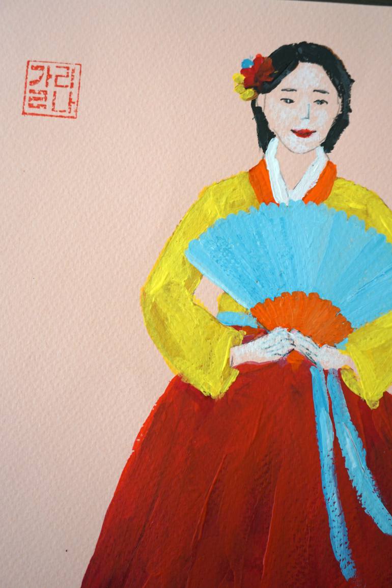 Original Contemporary Fashion Painting by Galina Vasiljeva