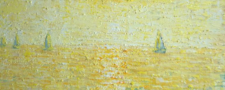 Original Abstract Seascape Painting by Galina Vasiljeva