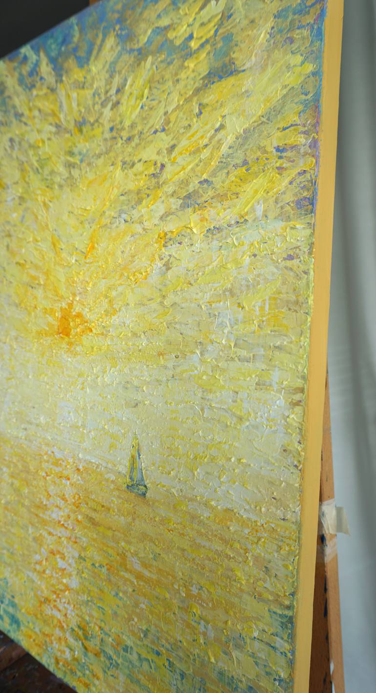 Original Abstract Seascape Painting by Galina Vasiljeva