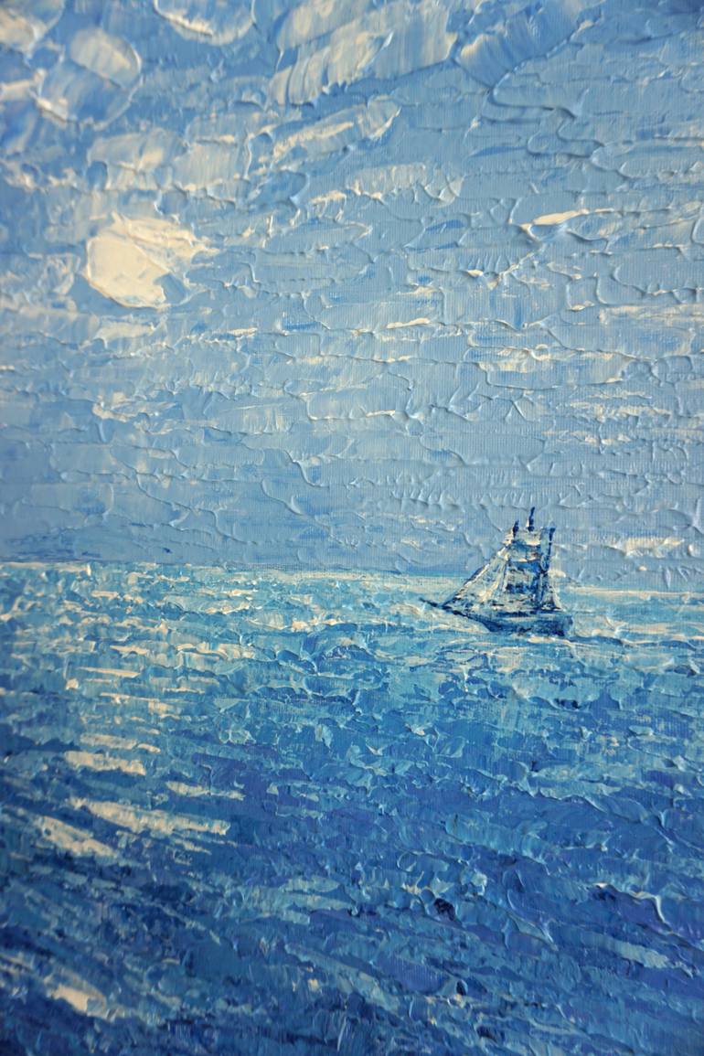 Original Contemporary Seascape Painting by Galina Vasiljeva